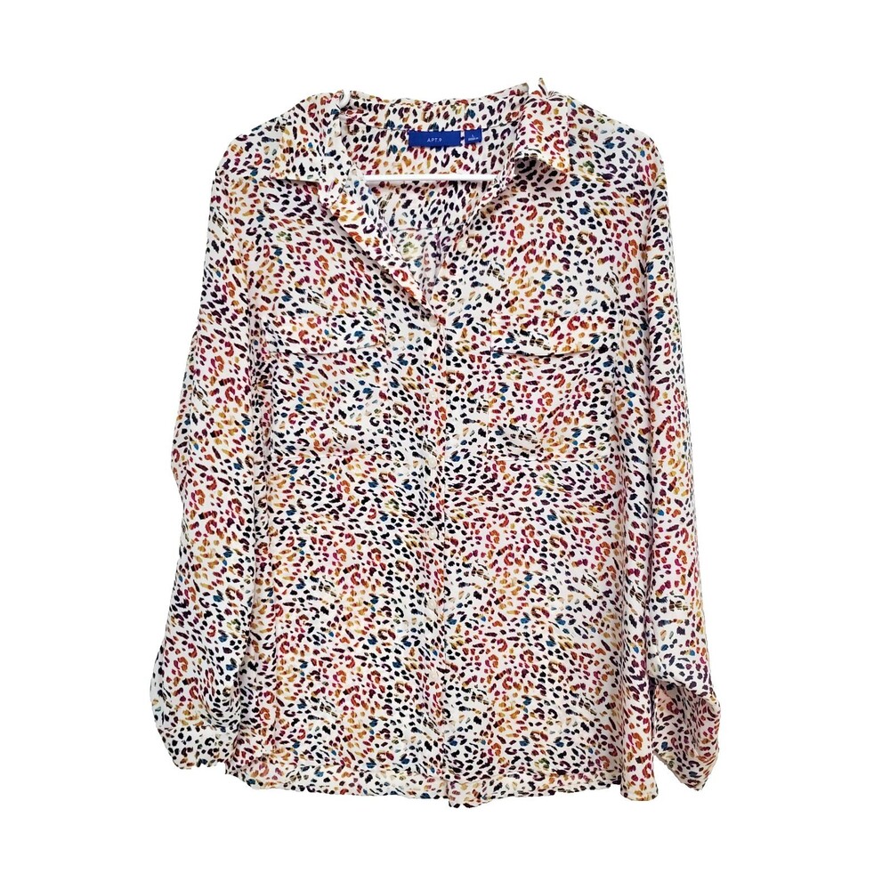 APT 9 Light LongSleeve Blouse Size Large